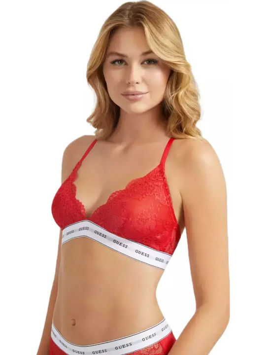 Guess Women's Bralette Bra Red