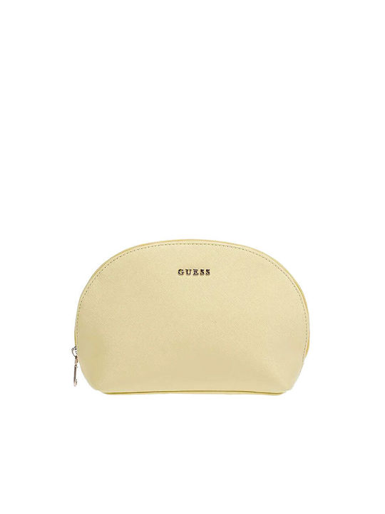 Guess Toiletry Bag in Yellow color 22cm