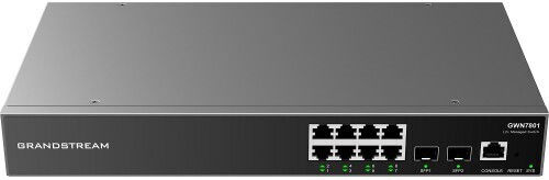 Grandstream GWN7801 Gestionat L2 Switch cu 8 Porturi Gigabit (1Gbps) Ethernet și 2 Porturi SFP