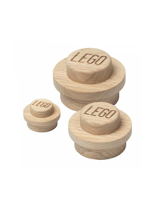 Lego Cuiere pentru Copii Multi Hook Lemn Oak