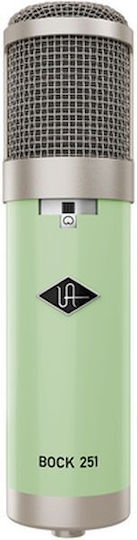 Universal Audio Bock 251 Condenser Microphone Handheld, Shock Mounted for Vocals in Green Color