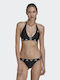 Adidas Bikini Set Triangle Top & Slip Bottom Neckholder Black