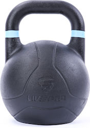 Live Pro Kettlebell aus Gusseisen 16kg Schwarz