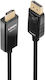 Lindy Cable DisplayPort male - HDMI male 2m Μαύρο (40926)