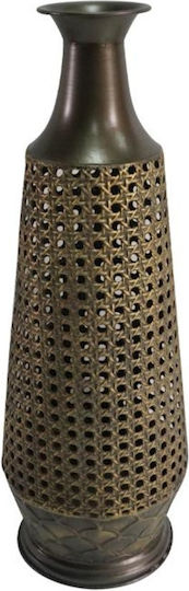 Fylliana Διακοσμητικό Βάζο Metallisch Bronze 20x20x59.5cm 1Stück