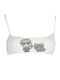 Karl Lagerfeld Sports Bra Bikini Top White