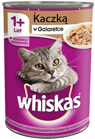 Whiskas Wet Food for Cats in Cans with Duck 400gr