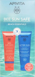Apivita Bee Sun Safe Beach Essentials Set with Sunscreen Body Lotion & After Sun