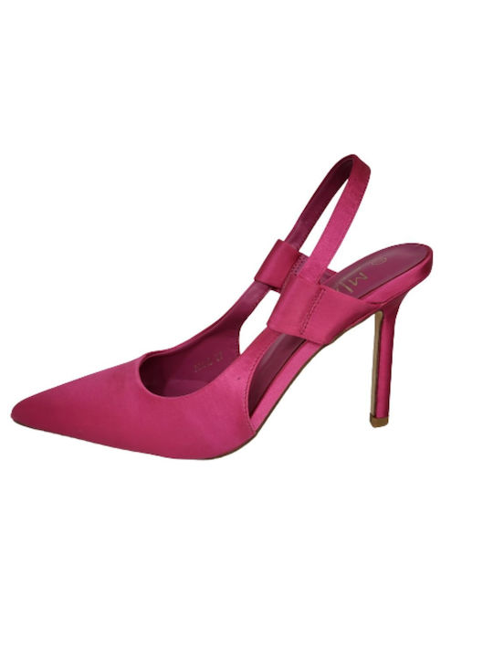 Women's fuchsia heel