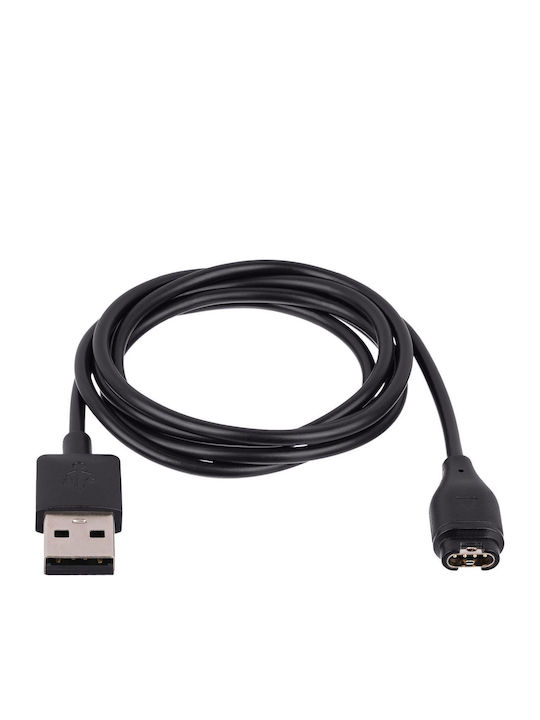 Akyga Charging Cable Μαύρο (Garmin Fenix 6 / 5 / VivoActive 3 / 4)