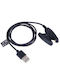 Akyga Charging Cable Wearable Charger Sunto 3 / 5/ Fitness / Ambit Blackς