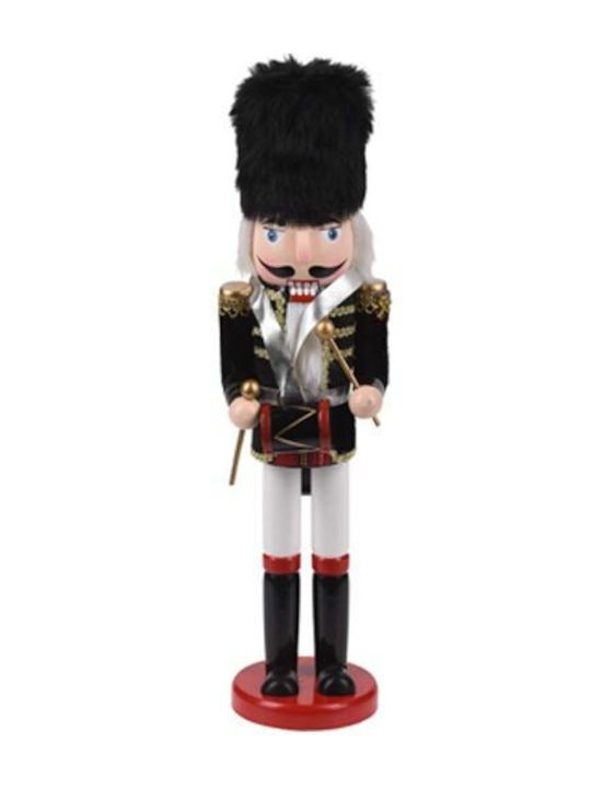Wooden Christmas Nutcracker 38cm Black