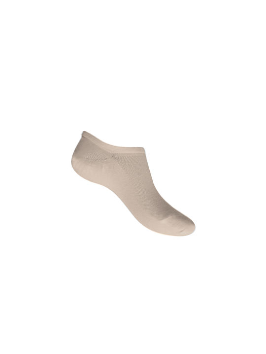 Walk Men's Solid Color Socks Beige