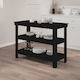 Table Bar from Solid Wood Black 110.5x50x80cm