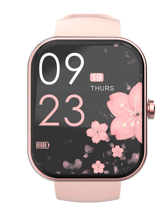 HiFuture FutureFit Ultra 2 Smartwatch with Heart Rate Monitor (Pink)