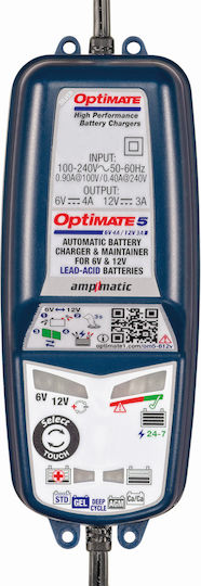 Tecmate Optimate 5 Încărcător Baterie Auto 6/12V