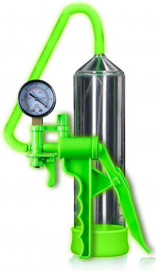 Shots Ouch Glow In The Dark Elite Începător Pompă Pentru Penis Verde