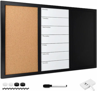 Navaris Cork Notice Board 70x50cm