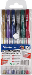 Stelan 999838 Set of colorful pens 6 pieces 14.5cm - Stelan