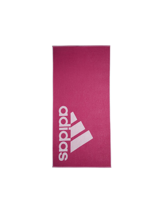 adidas Prosop De Sală 100% Bumbac Roz 140x70cm