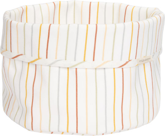Little Dutch Coș de Depozitare pentru Pepinieră Vintage Sunny Stripes Bej 1buc