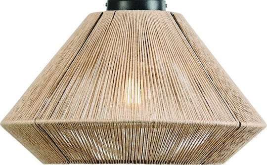 ArkoLight Pendant Light Beige with Rope for Socket E27 45x30cm