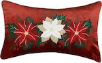 Christmas Pillow - Poinsettia - Everbest