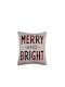 Liolios Home Christmas Decorative Pillow Square White 50x50cm