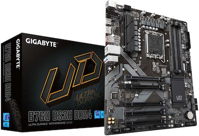 Gigabyte B760 DS3H DDR4 rev. 1.0 Motherboard ATX με Intel 1700 Socket