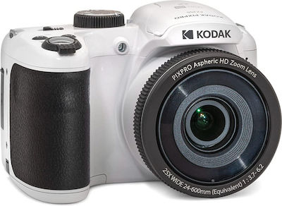 Kodak Astro Zoom AZ255 Компактен Фотоапарат 16МР Оптично Увеличение 25x с Екран 3" и Видео Резолюция 1280 x 720 пиксели Бял