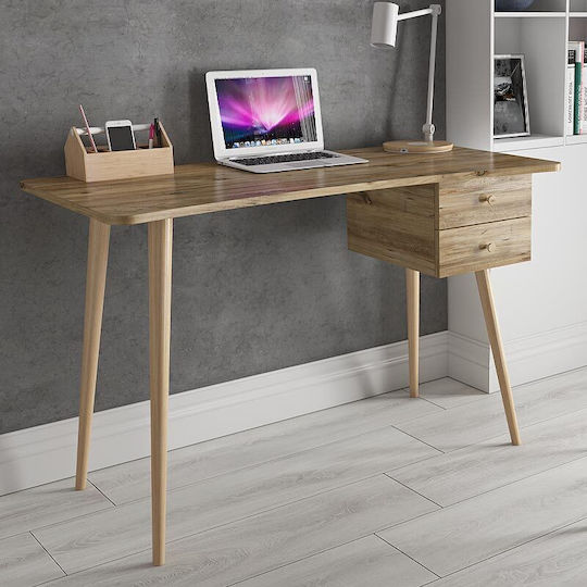 Γραφείο Balbina Ξύλινο Atlantic Pine 120x60x77εκ.