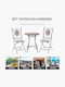 Outsunny Garden & Outdoor Furniture Sets Living Room Set 3 Pieces Orange