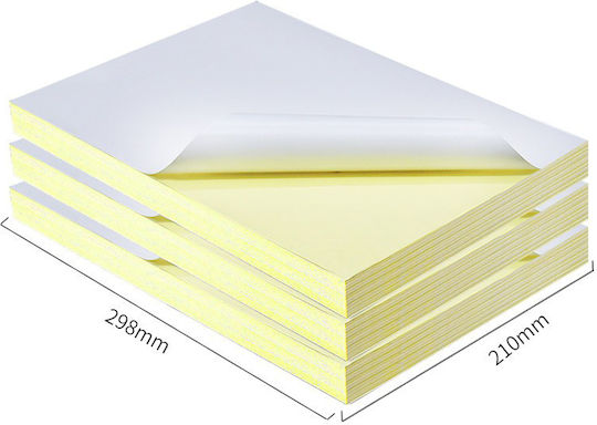 eBest EBest 100 E-A4-1 100 Self-Adhesive Rectangular A4 Labels 210x297mm