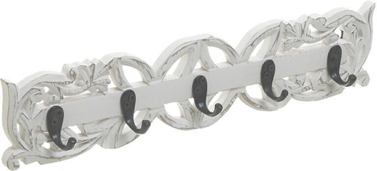 Inart Αντικέ Ξύλινη 5 Θέσεων 46x10x5cm Inart Αντικέ Ξύλινη 5 Θέσεων 46x10x5cm