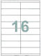 Next 1600 Etichete autoadezive A4 Dreptunghiulare 105x37mm