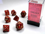 Chessex Scarab Dice Scarlet/Gold