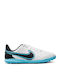 Tiempo Legend 9 TF Kids Soccer Cleats & Shoes Turf White Black Baltic Blue Pink Blast