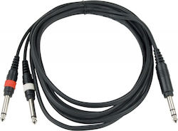Hilec CALIN324 6,3 мм мъжки - 2x 6,3 мм мъжки 1,5 м
