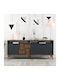 Bufet Milan Walnut / Anthracite 180x35x78.6cm