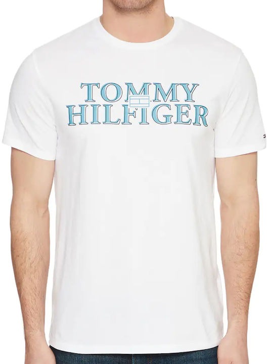 Tommy Hilfiger Herren T-Shirt Kurzarm Weiß