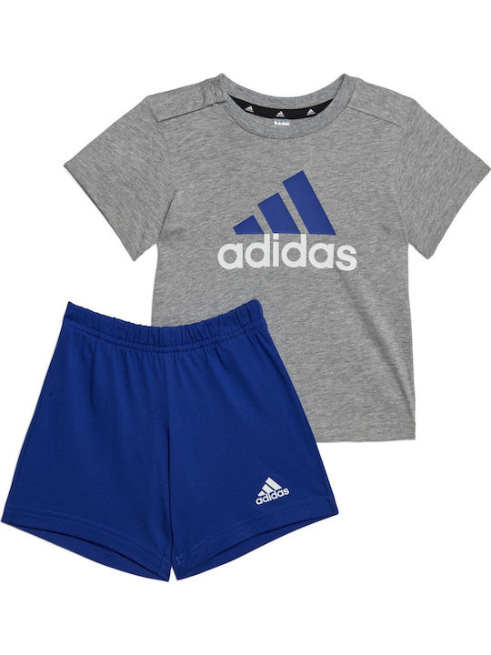 adidas Παιδικό Σετ με Σορτς Γκρι 2τμχ