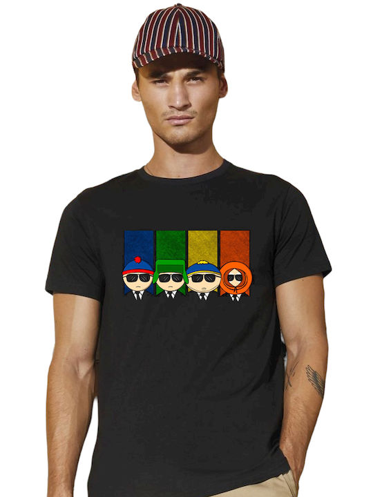 Pegasus T-shirt South Park σε Μαύρο χρώμα
