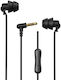 WK YB02 In-ear Handsfree με Βύσμα 3.5mm Black