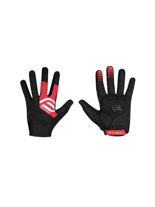 Force Downhill Power Voller Finger Fahrradhandschuhe Erwachsene Schwarz