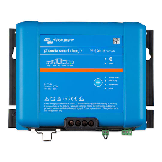 Victron Energy Phoenix Smart IP43 Charger 12/50 (3) 120-240V Φορτιστής Μπαταριών Μολύβδου 12V 50A