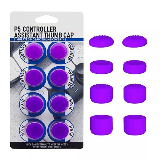 Ornate Thumb Grips Χειριστηρίου για PS5 σε Μωβ χρώμα