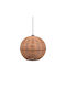 Fylliana Bamboo 2 Pendant Light Brown Boho with Socket E27 40x36cm