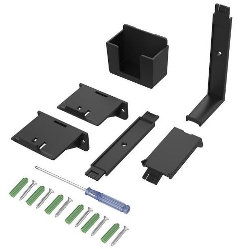 Jys JYS P5125 Зарядна станция за 2 контролера PS4 / XBOX Един / Превключвател / PS5 / Xbox Series X/S - Xbox Серия X/S Монтиране на слушалки и геймпад на стена Черен
