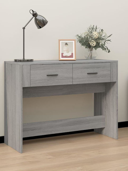 Wooden Console Table Γκρι L100xW39xH75cm