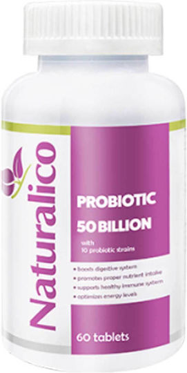 Naturalico Probiotic 50 billion Συμπλήρωμα με Προβιοτικά 60 ταμπλέτες